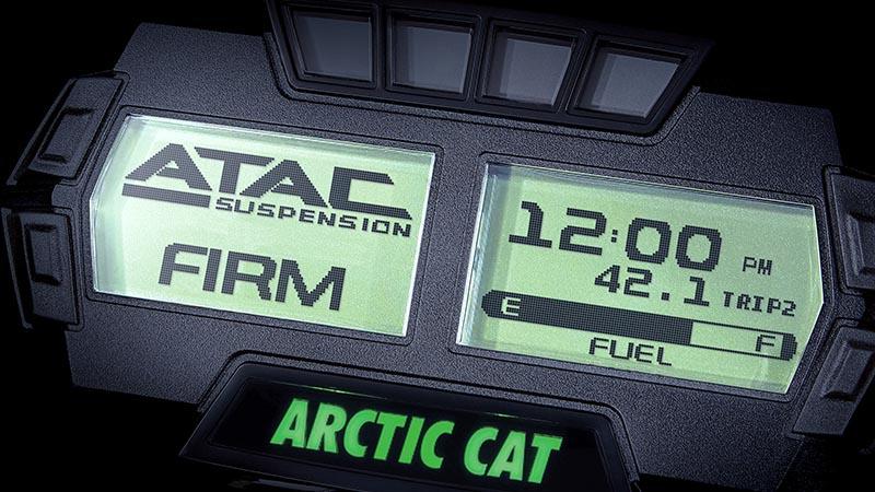ATAC-tekniikan digitaalinen näyttö moottorikelkoille